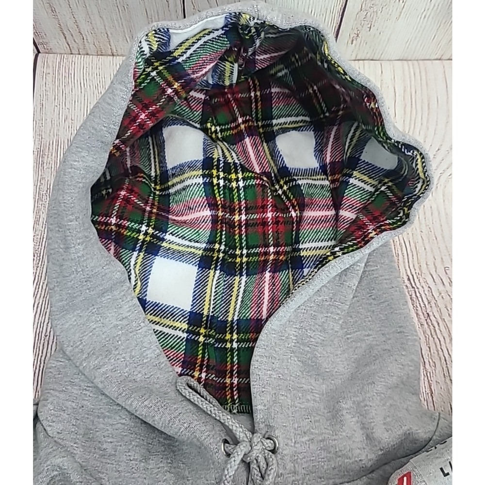 Hallmark Channel #1 Fan Christmas Hoodie Hooded Sweatshirt Womens Large Gray New - Picture 5 of 8